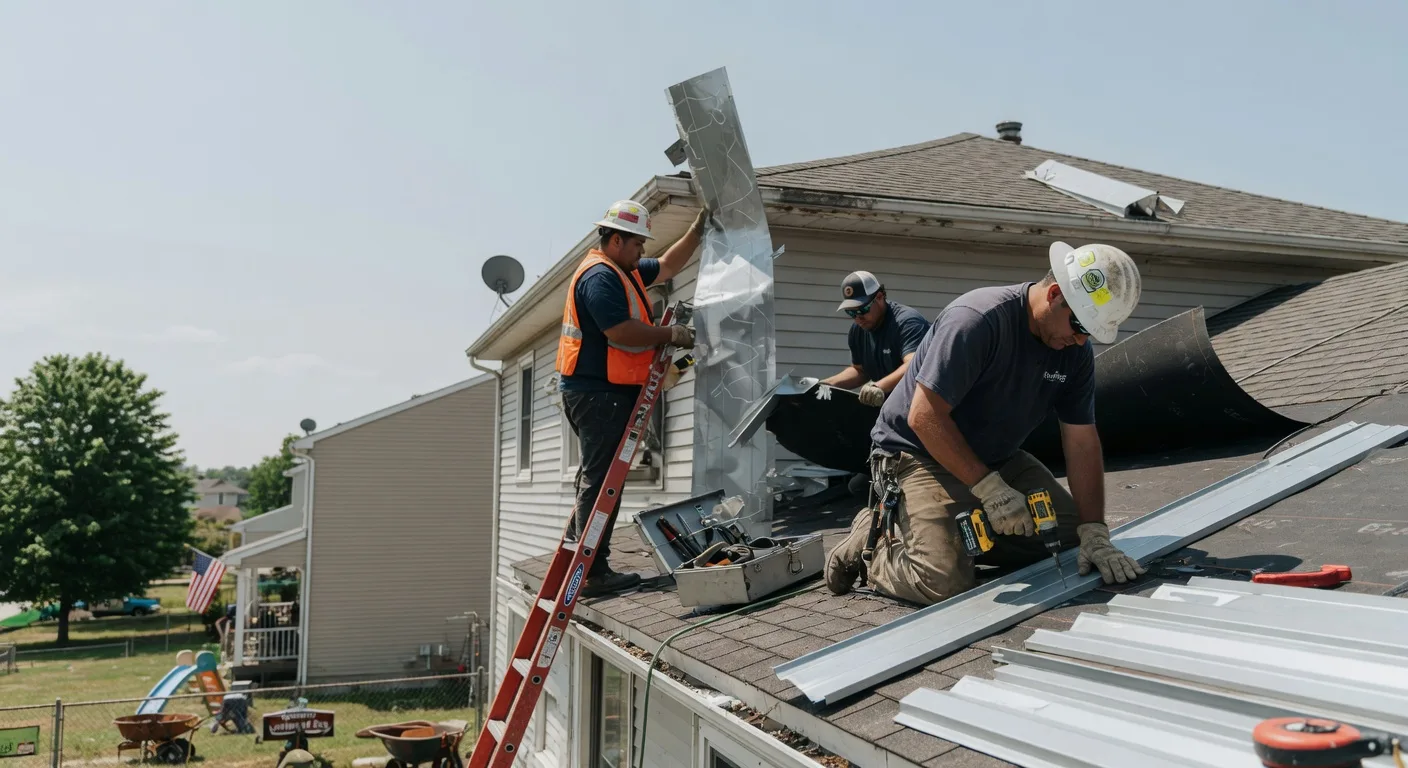 Storm Damage Metal Roof Repair in Welton, IA